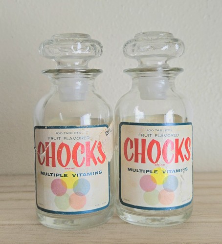Vintage chocks fruit - chocks,