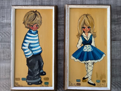 Vtg big eyes - eyes, boy
