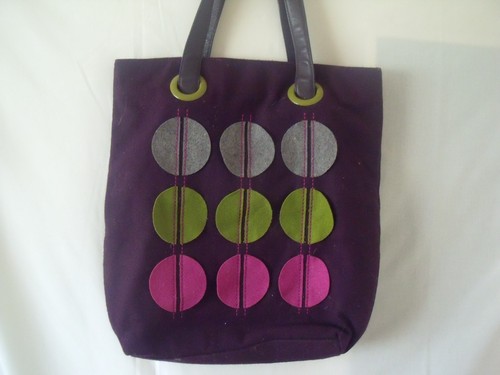 Boden wool mix purple tote - purple,