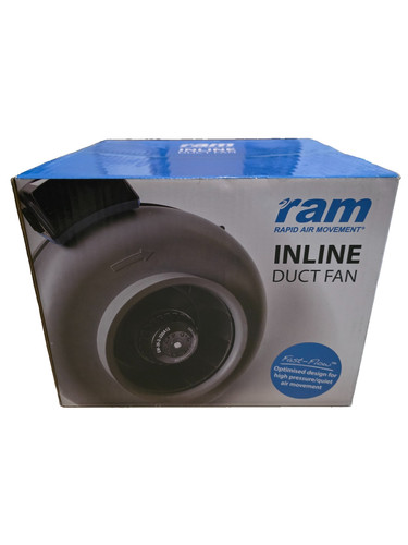 Ram inline duct fan - fan, 4"