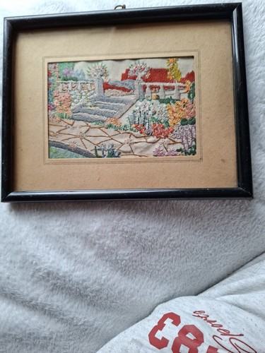 Very old vintage tapestry work - vintage,