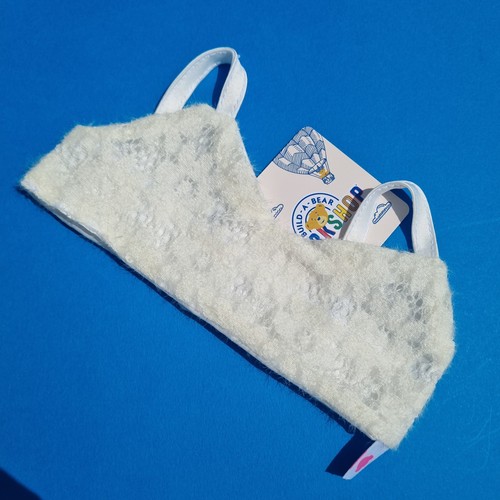 Build bear lace cream bra - bear,