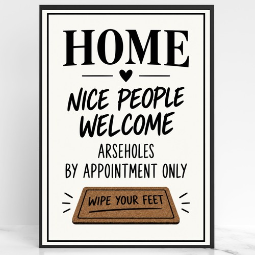 Nice people wall print - wall,