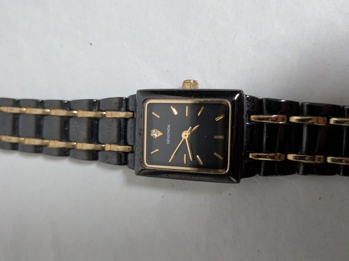 Ladies black and gold skonda - ladies,