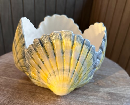 Vintage italian ceramic shell - italian,