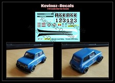1/32 Scale Decals for Scalextric 1970's Mini 1275GT