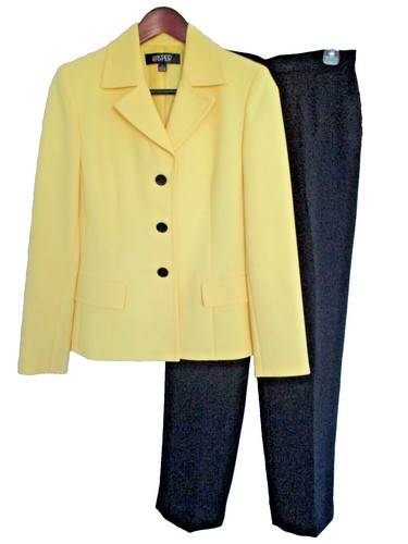 Kasper pant suit size yellow - kasper,