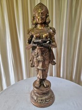 Indian Hindu Lady Figure Statue, Tall Laxmi Idol, Hindu Mandap Wedding Decor 