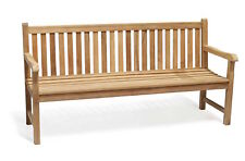 Teak Outdoor 4 Seater Bench - York range - 1.8m