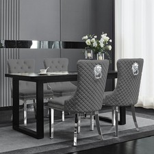 Velvet Dining Chair High Back