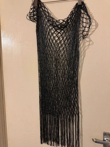 Black metallic silver glitter - black,