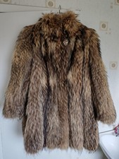 Stunning Fin Raccoon Fur Coat