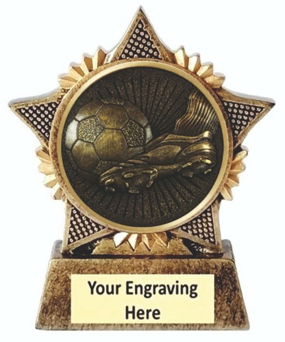 Football trophy star award - trophy,