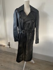 Vintage Leather Trench Coat