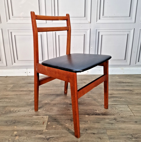 Vintage vinyl dining chair - vintage,