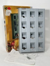 Vtg Flair Vinostore De Luxe 12 Bottle Wall Rack Wine Bottle Holder Light Grey