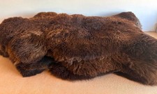 Natural Brown Sheepskin Rug