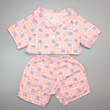 Bear factory pink - check, floral