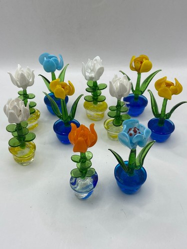 Colourful hand blown - 10,