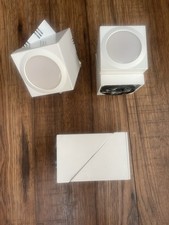 3 x White Metal Mounted