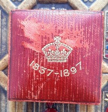 925 Silver Boxed Queen Victoria Medal for Her Jubilee 1837 - 1897