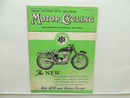 Nov 1956 motorcycling magazine - motorcycling,