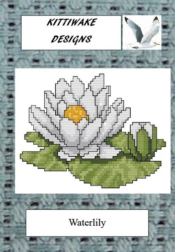 Water lily cross - stitch, kit