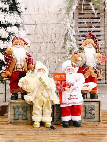 Chef santa claus figurine - chef,