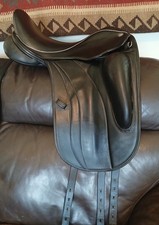 Fairfax Rebecca Monoflap Dressage Saddle 17.5  Black