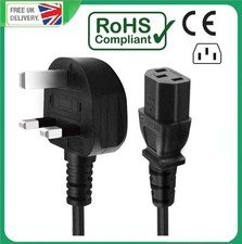 Power Cord UK Plug to IEC