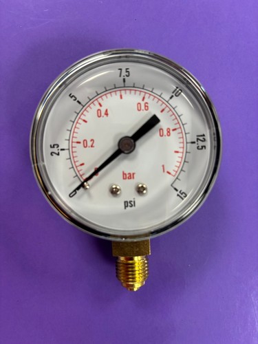 Pneumatic pressure gauge 15 - pneumatic, 0-15