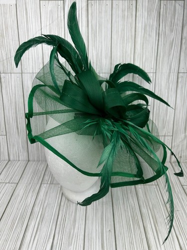 Fascinator hat green - fascinator,