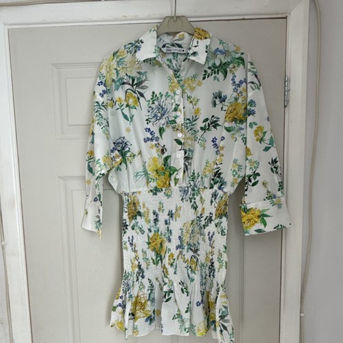 Zara women white floral - s,