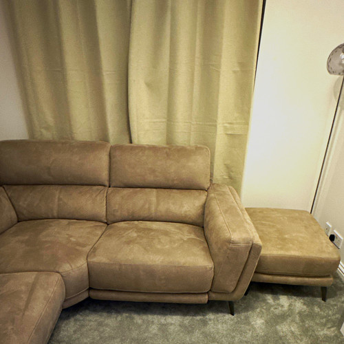 Dfs stone corner - stone, sofa