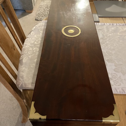 Mahogany shot gun box antique - gun,