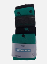 M&S Men's Socks 5-Pack 9-12