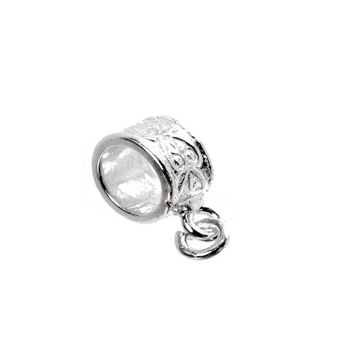 Sterling silver flat heart - silver,