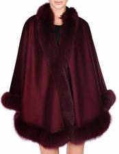Burgundy Cashmere Cape Wrap