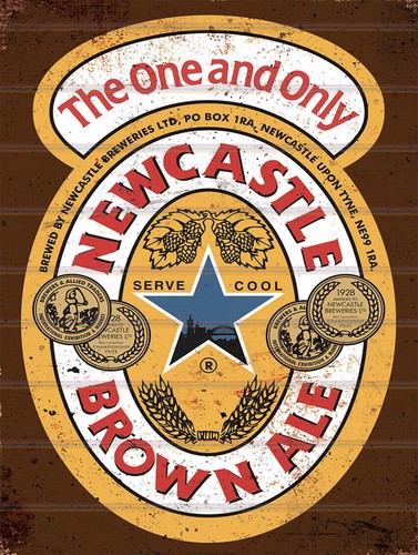Newcastle brown ale retro - ale,,