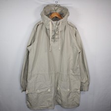 Swedish Army Mountain Parka Mens FV 54 XL Ivory Snow Vintage Overhead Pockets