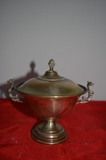 Vintage silver-plated lidded