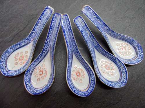 Gold rimmed blue - gold, white