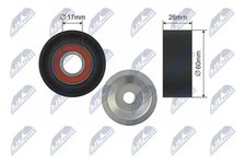 V-belt tensioner pulley