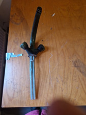 Caravan motorhome campervan kitchen MIXER TAP HOT & COLD SWIVEL SPOUT Green Used