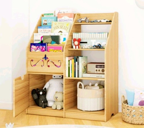 Puncia kids pine bookshelf - pine,
