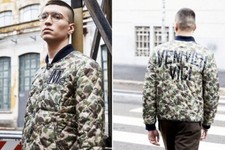 New DIADORA Heritage X MARK MCNAIRY Men's Camo Lightweight  Bomber Jacket UK M