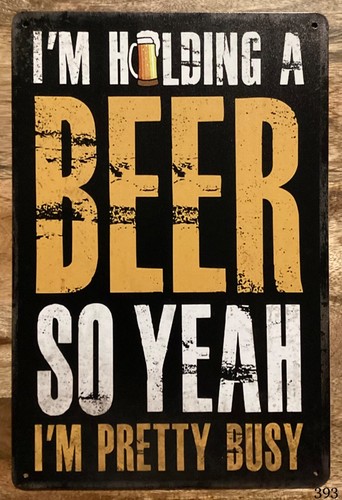 Metal sign vintage - sign, pub