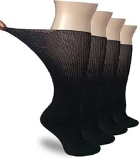Mens Socks 11-14 Extra Wide Fit Diabetic Loose Top Cotton Rich 3 6 & 12 Pairs