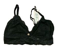 M&S Lace Bralette Marks and Spencer Rosie Black Non Wired Longline Bra Size 14