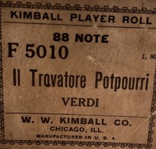 Kimball Player Roll F 5010 II